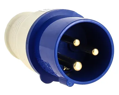 фото Вилка эл. каб. 16А 2P+РЕ 220В IP44 (013) EKF ps-013-16-220
