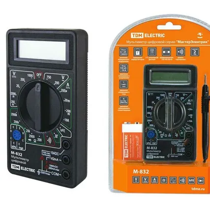 Фото №0 Мультиметр цифровой Мастер лектрик М-832В