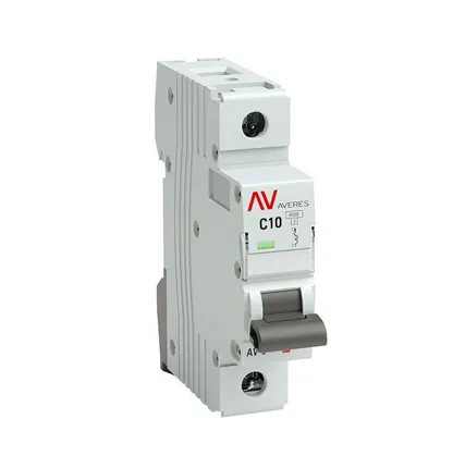 Фото №0 Выключатель автоматический модульный 1п C 10А 10кА AV-10 AVERES EKF mcb10-1-10C-av