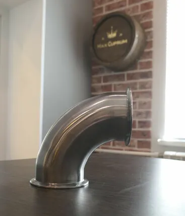 Фото №0 Стальной отвод 90° TRI-CLAMP 3”