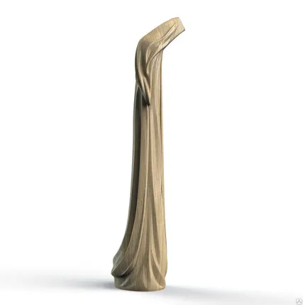 Фото №0 Резной заходной столб zs-Prague-B для лестниц из дерева. Бук, дуб, ясень