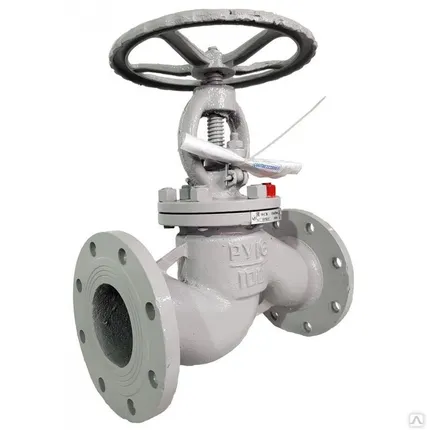 Фото №0 Вентиль запорный проходной фланцевый с уплотнением из нерж. стали Ру-25 Т-300 (вд, п) 15кч16нж Ду - 80 мм