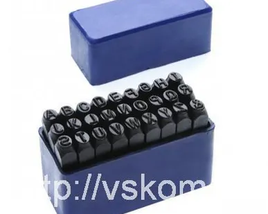 фото Клеймо буквенное 10мм лат., 27 букв