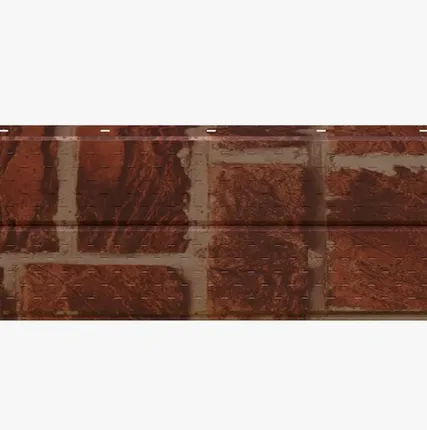 Фото №0 Сайдинг Потолочно-фасадная панель «Софит» перфорированный покрытие древний кирпич Россия, 0.45-0.5 мм