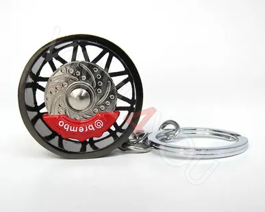 фото Брелок колесный диск черный