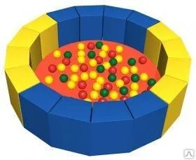 фото Сухой бассейн с шариками «16 граней» ДМФ МК-14.19.01