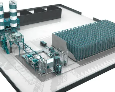 фото Полностью автоматизированные бетоноформовочные линии типа FINGER CAR