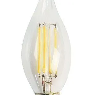 фото Лампа светодиодная LED 5вт Е14 теплый свеча на ветру FILAMENT (LB-59) Feron