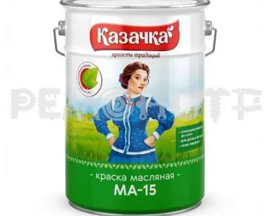 фото Краска МА-15 10 кг белая КАЗАЧКА (1) зз