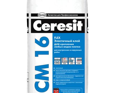 фото Клей цементный Ceresit СМ-16 25кг 1,5-3кг/м2