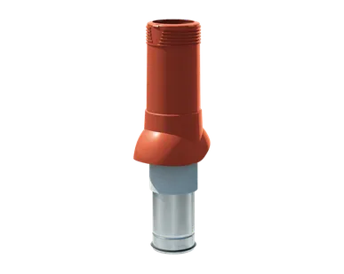 фото Вентиляционный выход изолированный ТехноНИКОЛЬ 125/160 H=700 мм (красный)