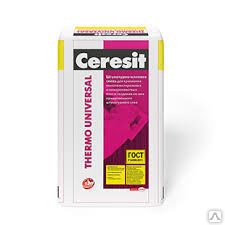 фото Штукатурно-клеевая смесь Церезит Термо Универсал (Ceresit Thermo Universal)