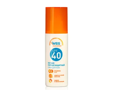 фото Спрей солнцезащитный Weis SPF-40 150мл
