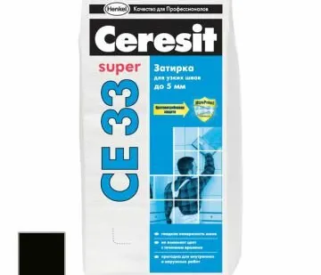 фото Затирка цементная Ceresit CE 33 Super Графит №16 2 кг