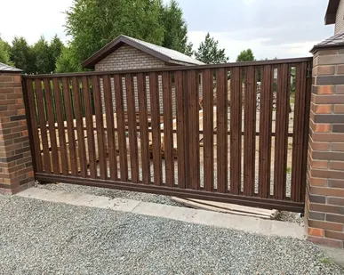 фото Откатные ворота автоматические