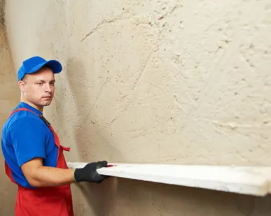 фото Оштукатуривание стен (под плитку)