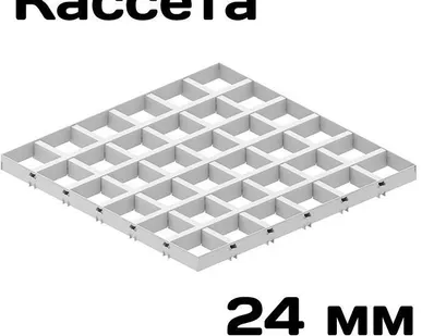 фото Грильято потолок 100х100 «GL-24» Д-Строй