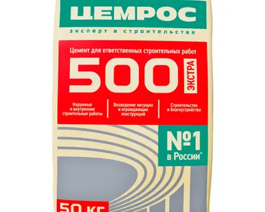 фото Цемент M500 Цемрос ЦЕМ II А-Ш 42.5 Н, 50кг