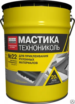 Фото №0 Мастика приклеивающая ТЕХНОНИКОЛЬ №22 (Вишера), ведро 20 кг