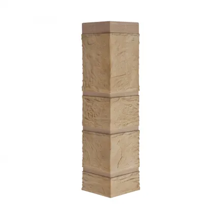 Фото №0 Угол фасадной панели «Альта-Профиль», камень желтый