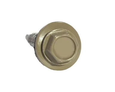 фото Саморез 4,8х28 RAL7006 Серо-бежевый HARDWEX для крепления кровельного листа к деревянным конструкциям 00000005159