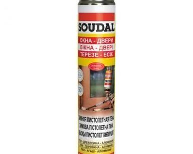 фото Монтажная пена Soudal Желтая летняя пистолетная