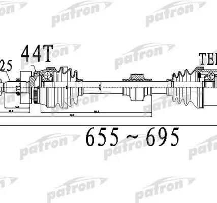 Фото №0 PDS0488 Полуось