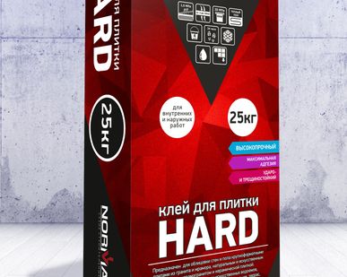 фото Клей для плитки NORMADA HARD  (для тяжеловесных плит) (25 кг.)
