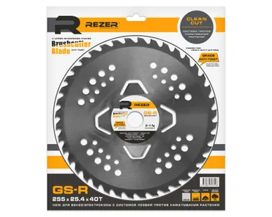 фото Нож для электрического и бензинового триммера косы Rezer GS-R 255x25.4x40T