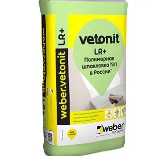 фото Шпатлевка финишная полимерная Weber.Vetonit LR+ белая 25 кг