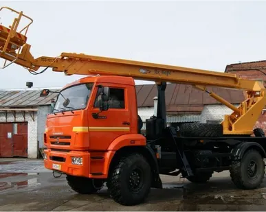 фото Автогидроподъемник ПСС-131.22Э (АПТ-22) на шасси КАМАЗ-43502 (4х4)