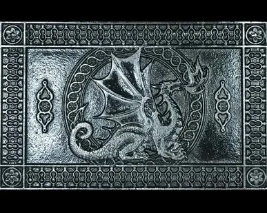 фото Чугунная плитка "Дракон"