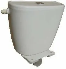 Фото №0 Бачок пластиковый нижн. тип -4 с полочкой (кнопка) (арт.14)