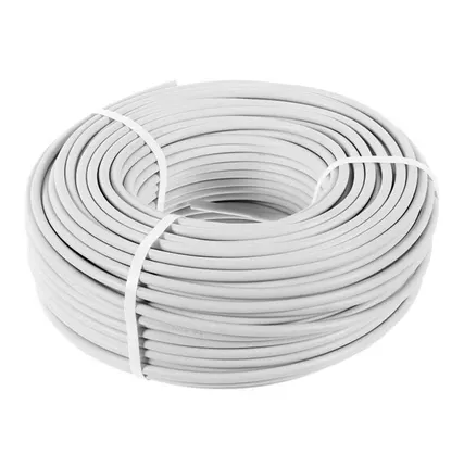 Фото №0 Провод ПВС 2х1 белый ГОСТ 7399-97, 100п.м.