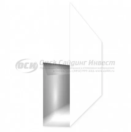 Фото №0 Финишная планка (евробрус) RAL 9003 (Белый)