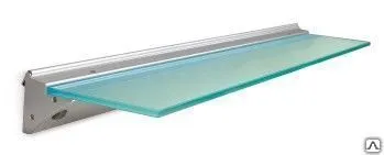 Фото №0 Полка светодиодная стеклянная TORO с включателем, 900 мм, 24 диодов, 8 мм -