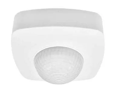 фото Датчик движения инфракрасный потолочный 360* 20м 2000W белый IP20 IEK ДД-023