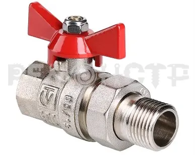 фото Кран шаровый полусгон (американка) 1 1/4' (BASE) VALTEC (4/36) VT.227.N.07 зз П