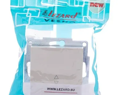 фото Выключатель 2-кл. СП Vesna с индикацией механизм крем. LEZARD 742-0388-112