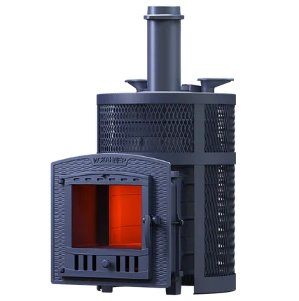 Фото №0 Печь для бани GFS Искандер Ураган 25П2 Pro ЗК чугунная