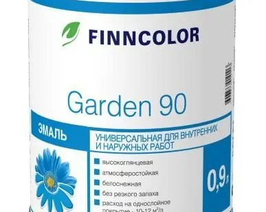 фото Эмаль ГАРДЕН 90 база С, 0,9 л FINNCOLOR