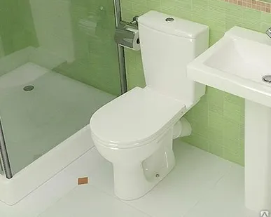 фото Унитаз-компакт Анимо косой (стандарт: 2-реж., дюро&amp;soft-close)