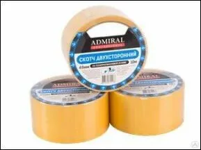 Фото №0 Лента клейкая двусторонняя Admiral 48 мм, 25 м