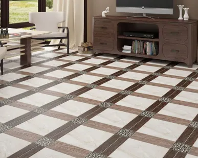 фото Керамогранит глазурованный Tuluza 450*450 мм, natural, beige, dark