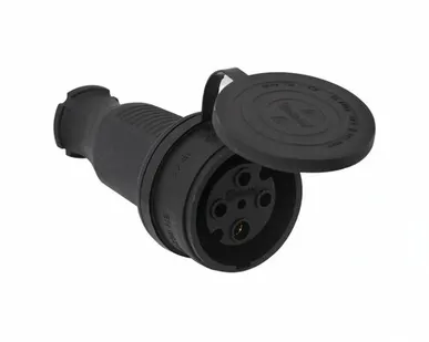 фото Розетка каучук 3-ф., 32А удлинитель IP44 3103-304-0300