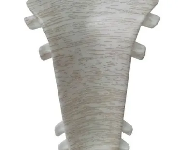 фото Угол внутренний для плинтуса Lexida 55, 252 Ясень белый