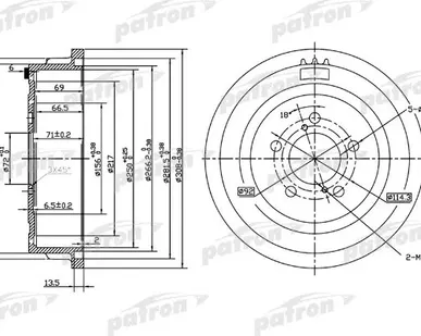 фото PDR1003 Барабан тормозной