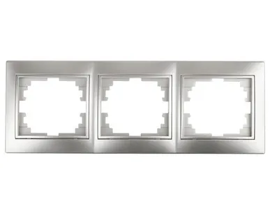 фото Рамка 3-м СП Plano 1-503-03 гор. алюм. Intro Б0030098