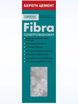 Фото №0 Полипропиленовая фибра Сemfibra 150гр