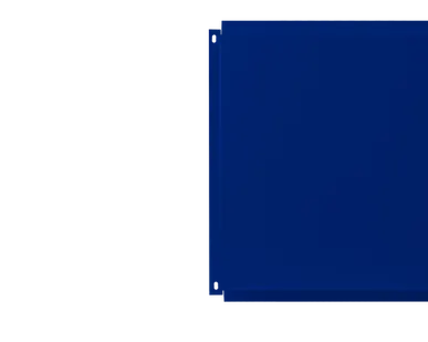 фото Фасадные кассеты Кровля Сервис Фирменная 340 Сигнальный синий 0,7 мм